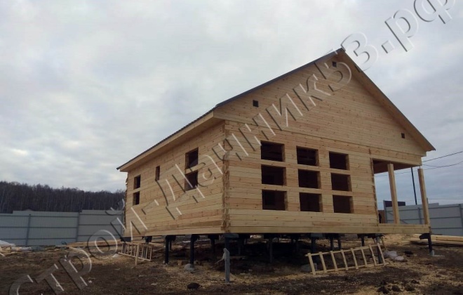 2 Брусовой дом ОД-11, 9×9, 81 м², Московская область, Серпуховски район, деревня Скрылья (5)